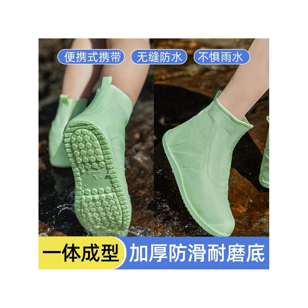 Capa de sapato para uso externo, à prova d'água, masculina, Silicone, capa de sapato de chuva, antiderrapante, resistent