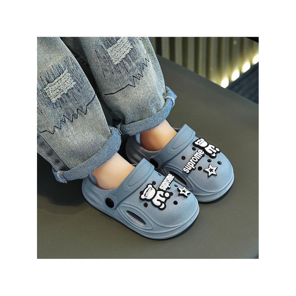 Crianças crianças buraco sapatos meninos meninas crianças antiderrapante sola macia dos desenhos animados crianças Indoo