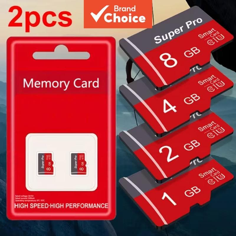 2 Pcs Cartão Micro SD TF 64 Mb-8 Gb Classe 10 U3 A1 De Memória Para Câmera Tablet Vigilância