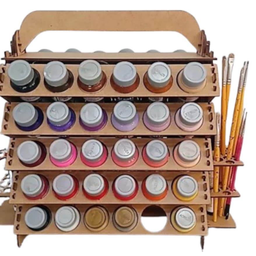 Suporte Organizador P/ Tinta De Tecido/pva Acrilex E Pinceis - SPT25