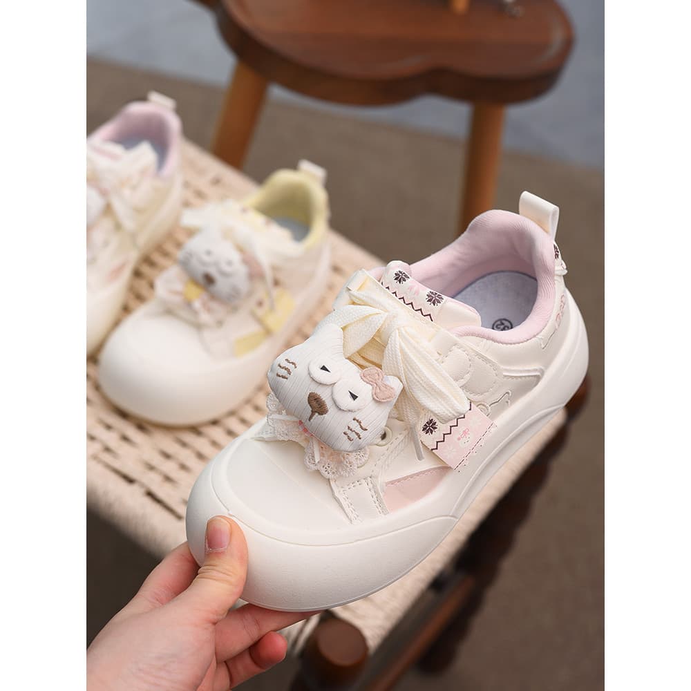 Meninas tênis bonito moda leve sapatos infantis meninas sola macia All-Match sapatos casuais 2026 primavera outono novo