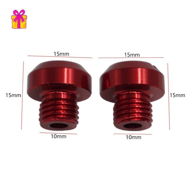 [INTH] 2 Pa Motocicleta CNC Alumínio M10 Espelho Buraco Plug Parafuso Braet [Melhor]