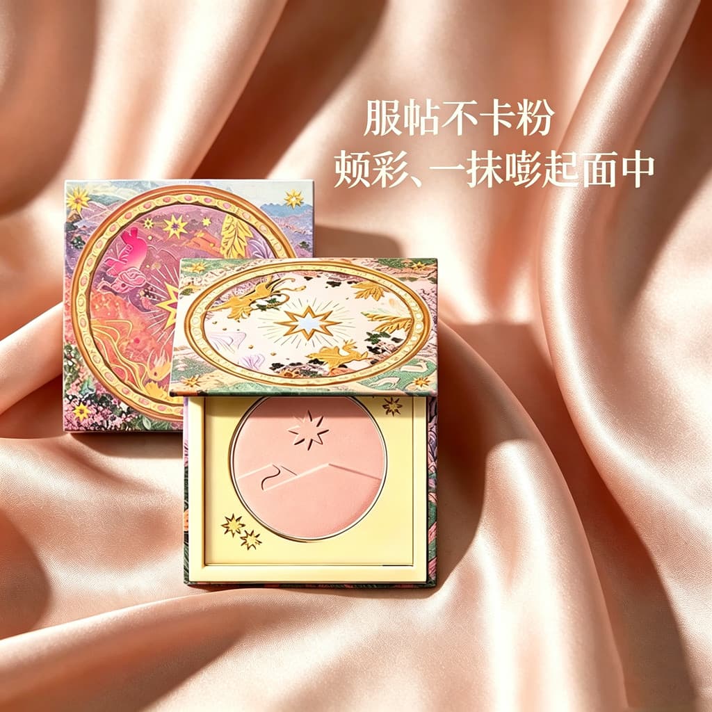 Serviço não gruda em pó Blush em pó de longa duração renderização de cores contorno tudo-em-um placa maquiagem cosmético