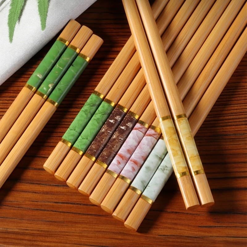 Pauzinhos de bambu Natural para casa, pauzinhos de madeira de bambu resistentes a altas temperaturas de alta qualidade,