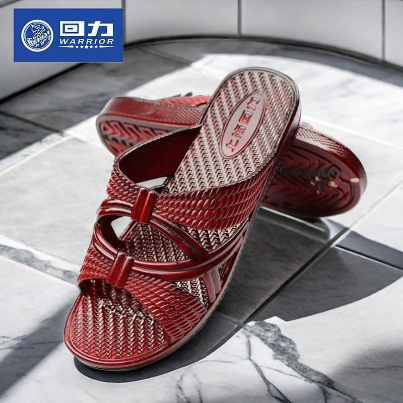 Novo estilo puxar para trás de meia-idade idosos homens mulheres chinelos de óleo mãe exterior Wear clássico antiderrapa