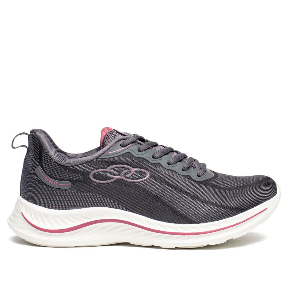 Tênis Feminino Olympikus Apolis 206 Evasense Cinza/Vinho