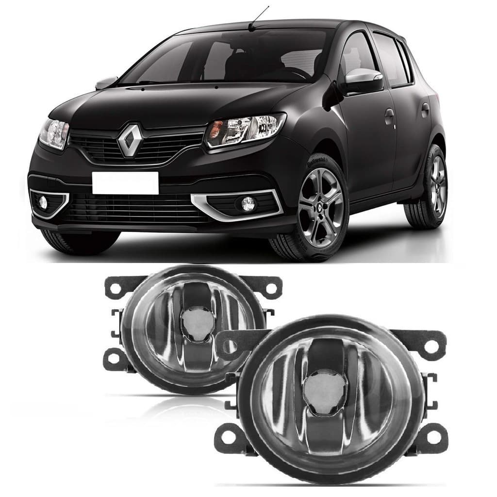 Par Farol De Milha Universal Sandero 2015 2016 2017 2018 2019 2020 2021