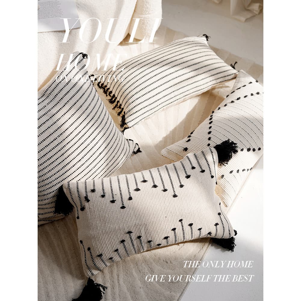 Indiano boêmio estilo marroquino bege sofá fronha Bay janela famoso travesseiro de cama novo estilo almofada de cama
