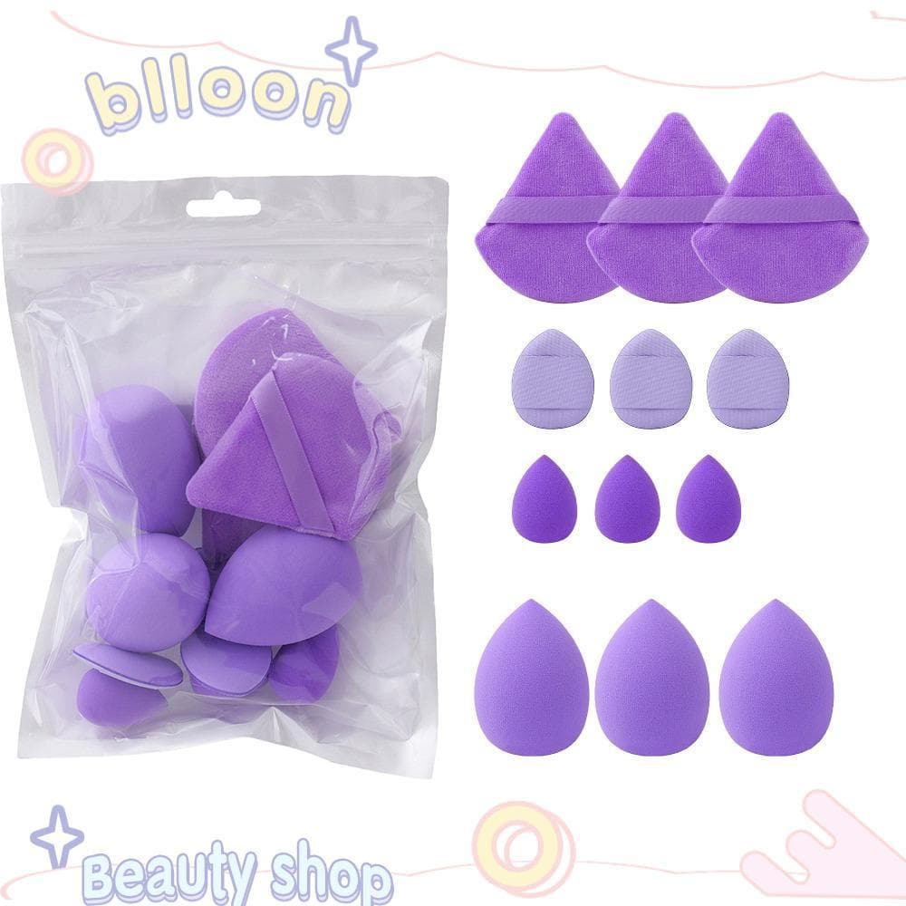 Bloon 12pcs Ovo De Beleza , Conjunto De Esponja De Maquiagem Multiuso 4 Tipos , Seco Molhado Dupla Utilização Ferramenta