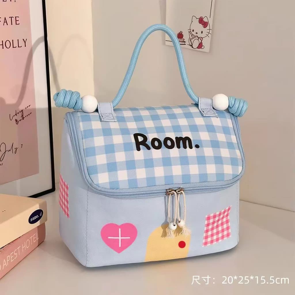 Bolsa cosmética feminina portátil para casa pequena, bolsa de armazenamento com divisória cosmética, grande capacidade,