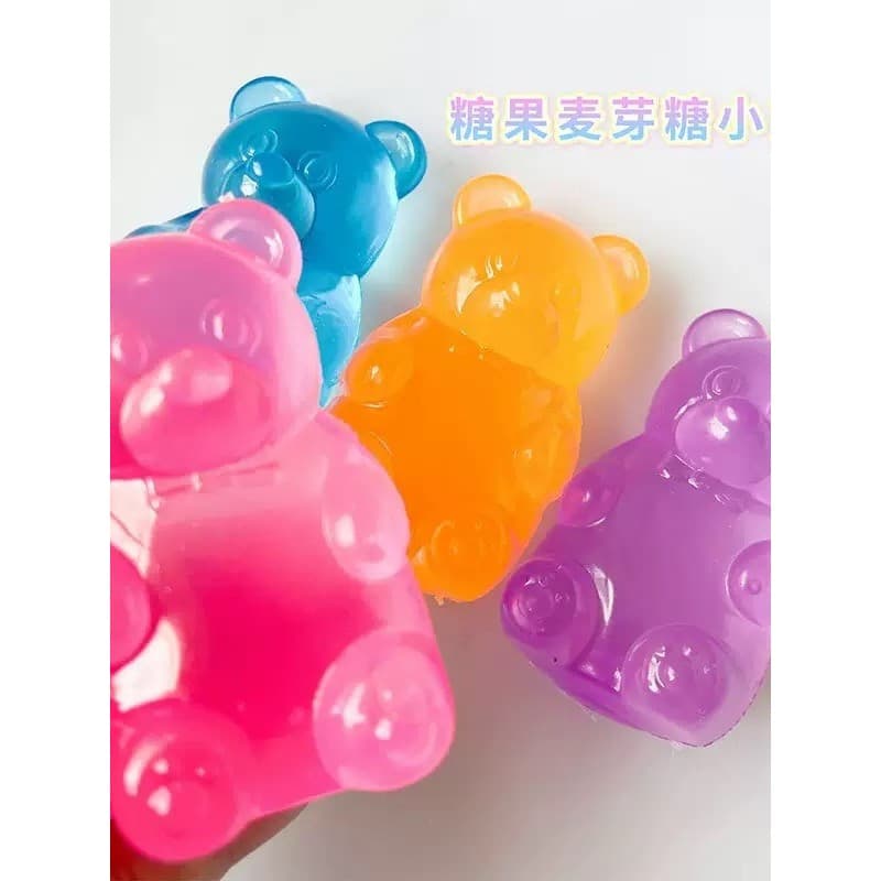 Urso arco-íris Maltose pitada pequeno livro vermelho mesmo estilo pitada música complicado descompressão aliviar brinque