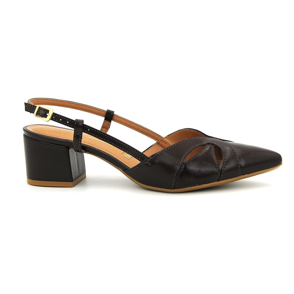 Sapato Vizzano Original 1220.392 Slingback Salto Medio Feminino