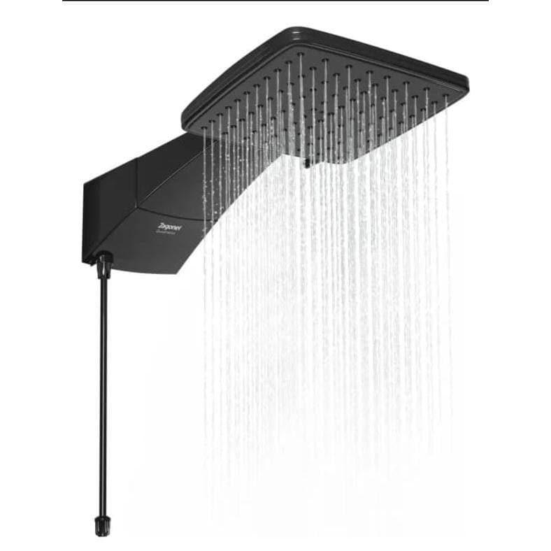 Chuveiro Elétrico Eletrônico 220V 7700W Preto Quadratta Eletrônica Zagonel