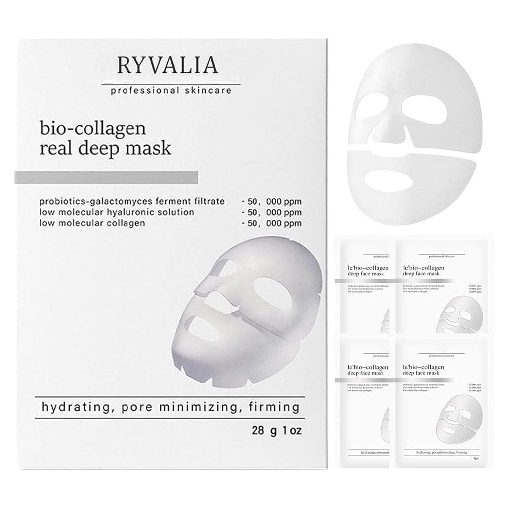 Máscara de Colágeno Ryvalia, Máscara Profunda de Bio-Colágeno, Máscara Noturna de Colágeno Skaind para Luminosidade, Aum