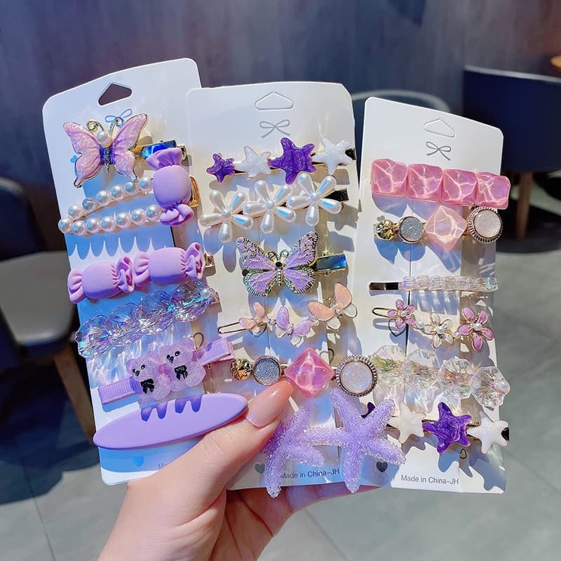 Conjunto de Brincos de Pérola com Diamante para Meninas AJH4