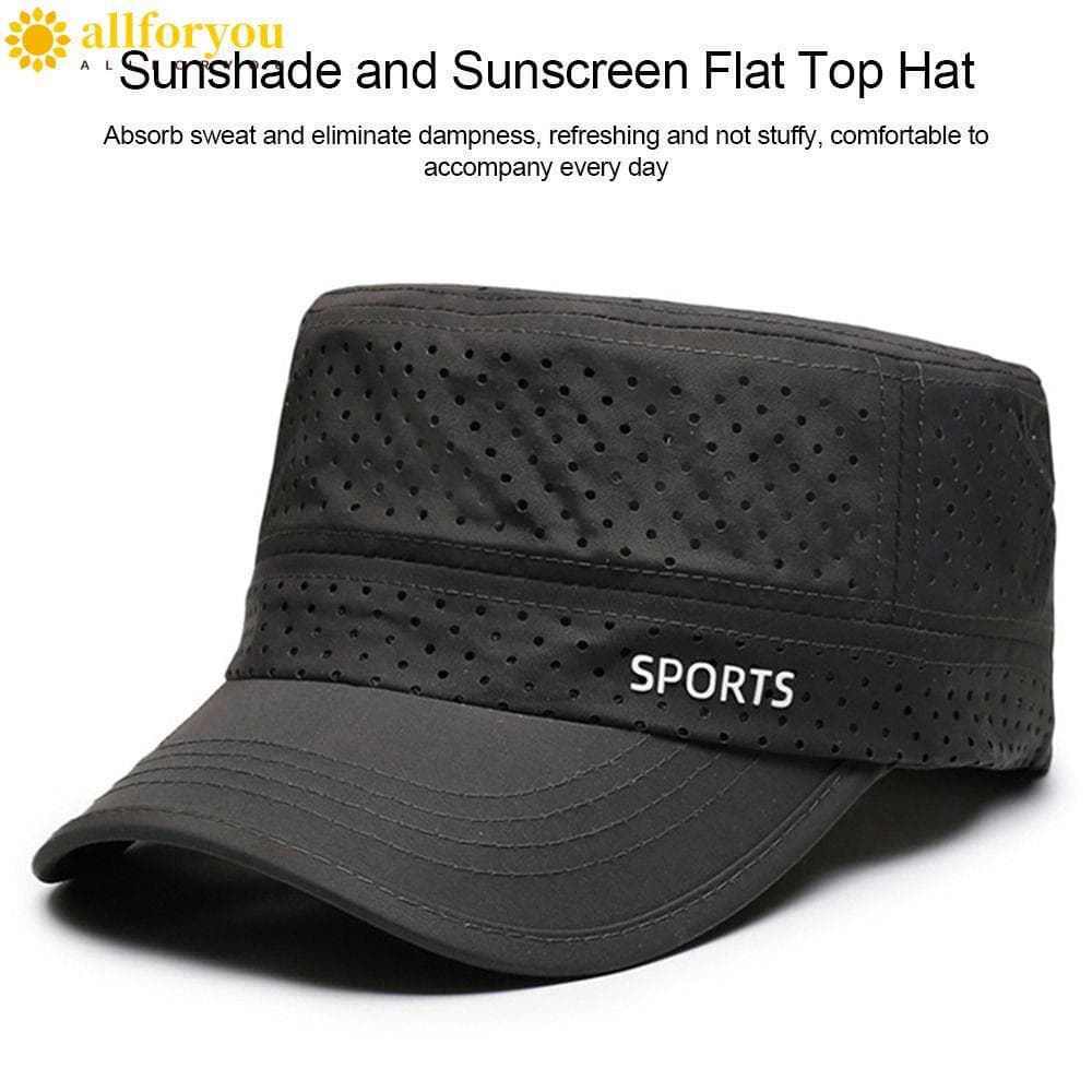 Chapéu de Pesca ALLFORYOU1, Boné de Beisebol Respirável Anti-UV, Chapéu de Sol de Verão Retro de Secagem Rápida para Hom