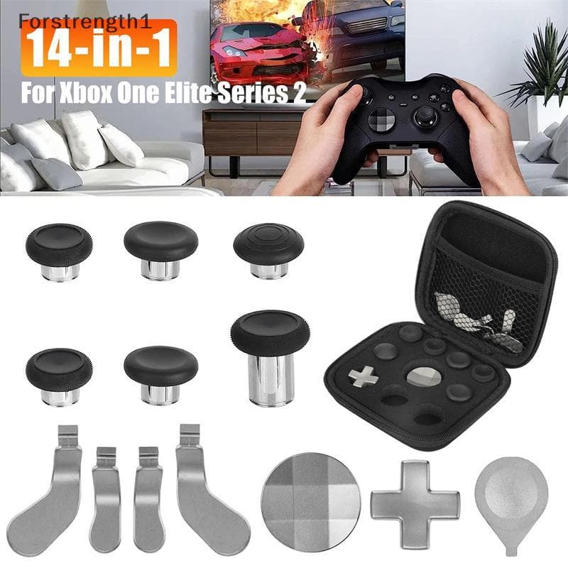 Forforce1 Para Uma Série 2 Controlador Acessórios Kit Metal D-Pad Gatilho Pás Conjunto De Reparo Gamepad Polegar Sti Ape