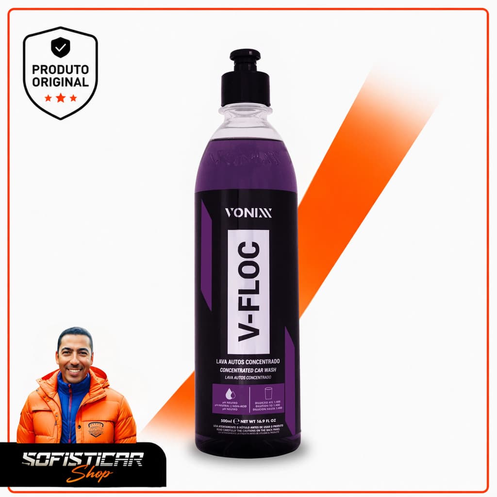 V-FLOC 240ml Vonixx shampoo automotivo vonixx limpeza automotivo produtos da vonixx estética automotiva