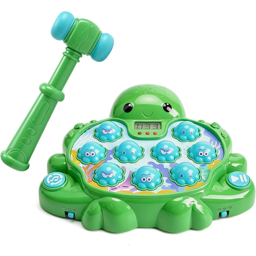 Brinquedo Octopus Whack-a-Mole Para Crianças ; Jogo De Bater Elétrico Com Modo De Pontuação Música E Luzes , Volume Ajus