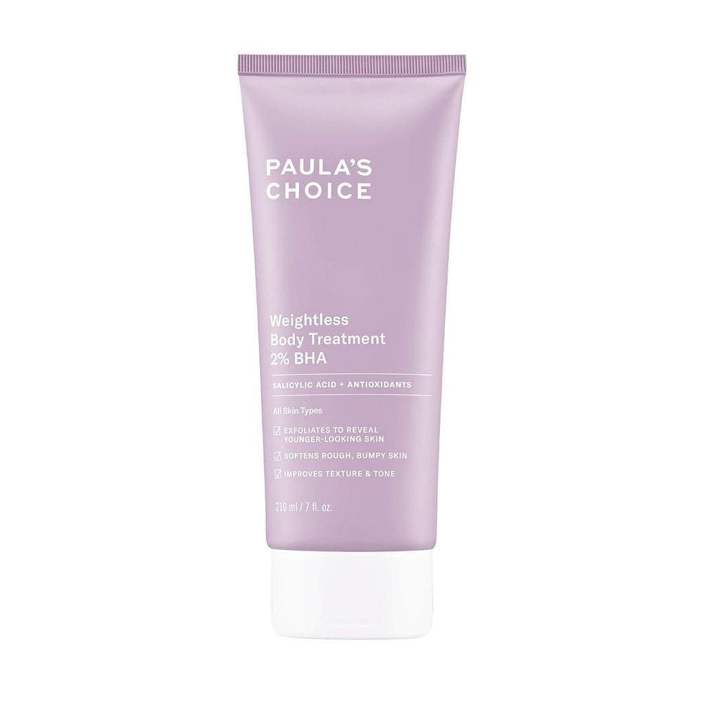 Loção Corporal Paula's Choice Weightless Body Lotion Treatment 2% BHA, Ácido Salicílico e Camomila, Esfoliante, Hidratan