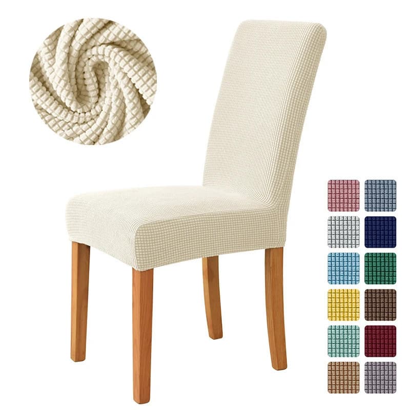 Capas de cadeira em tecido jacquard, adequadas para restaurantes, casamentos, hotéis e residências, removíveis e lavávei