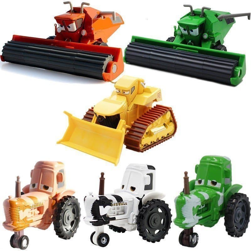 Novo Frank Orange Harvester Uncle Cow Cars, Modelo de Carro de Brinquedo Infantil Feito de Liga Metálica R4CL LEKQ JE4X