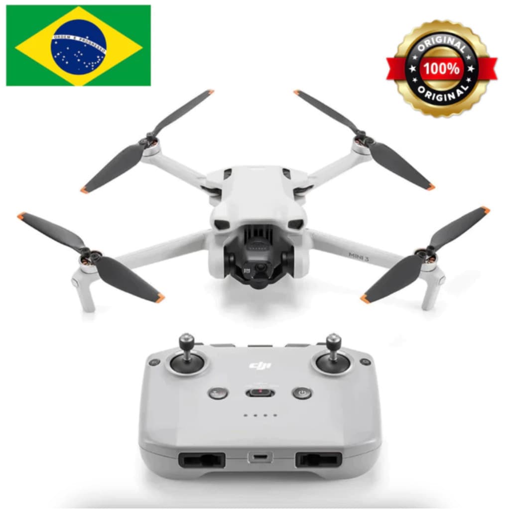 Drone DJI Mini 3 Global Câmera 4K HDR WiFi GPS - Original Lacrado Pronta Entrega Brasil