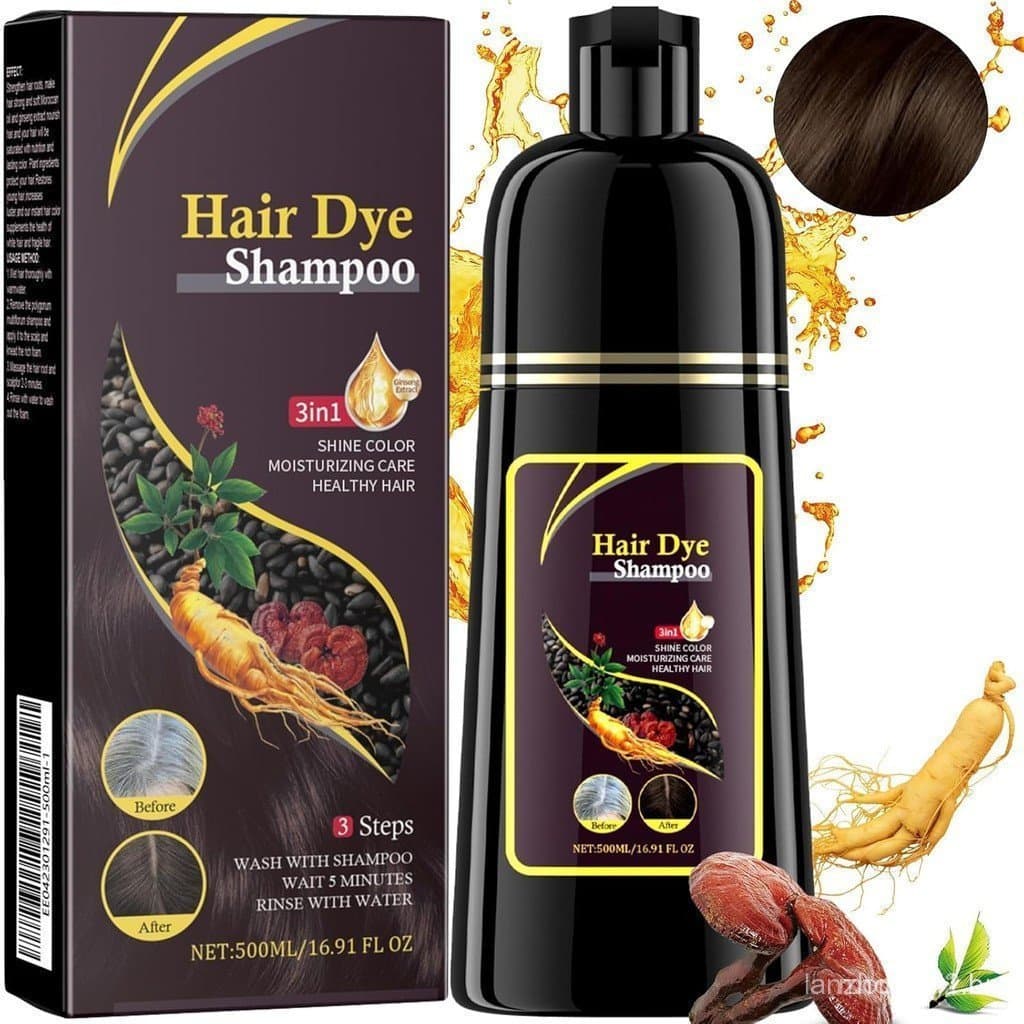 Shampoo tonalizante 3 em 1, shampoo para cabelos grisalhos, coloração instantânea, shampoo tonalizante Ca RNTP