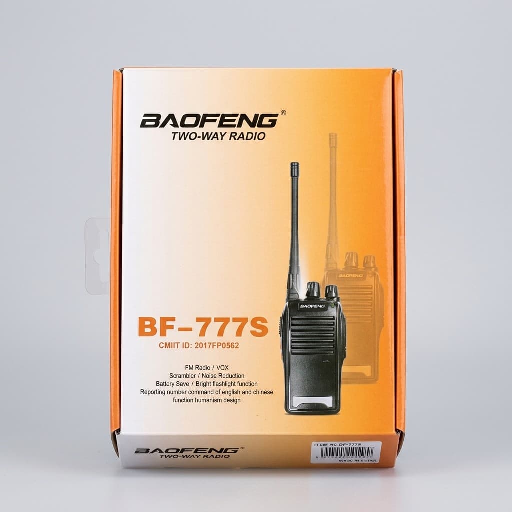 Rádio Comunicador Walkie Talkie Baofeng BF-777S Anti Ruído Longo Alcance Som Claro Bivolt Recarregável