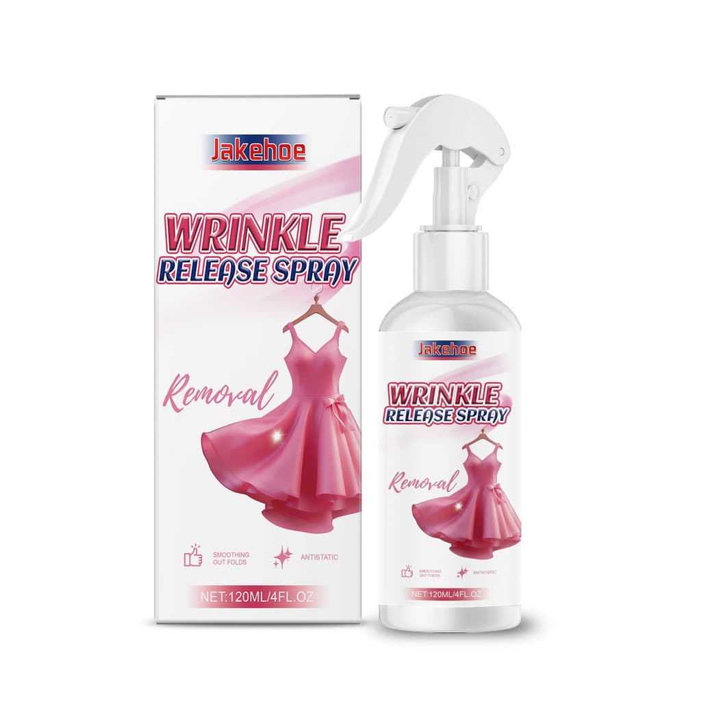 O spray removedor de rugas para roupas Jakehoe é fácil de usar, adequado para diversos tipos de tecido e é indispensável