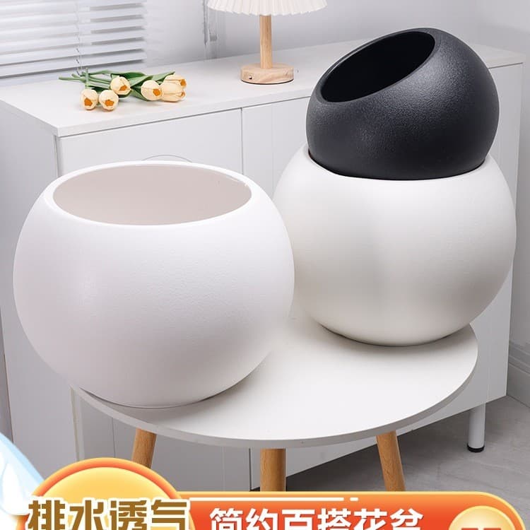 Planta flor casa simples luz luxo alto valor redondo vaso de flores engrossado casa sala de estar chão grande planta ver