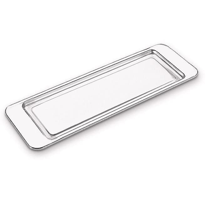 Bandeja para torta fria e rocambole em inox 14 x 44 cm - Forma