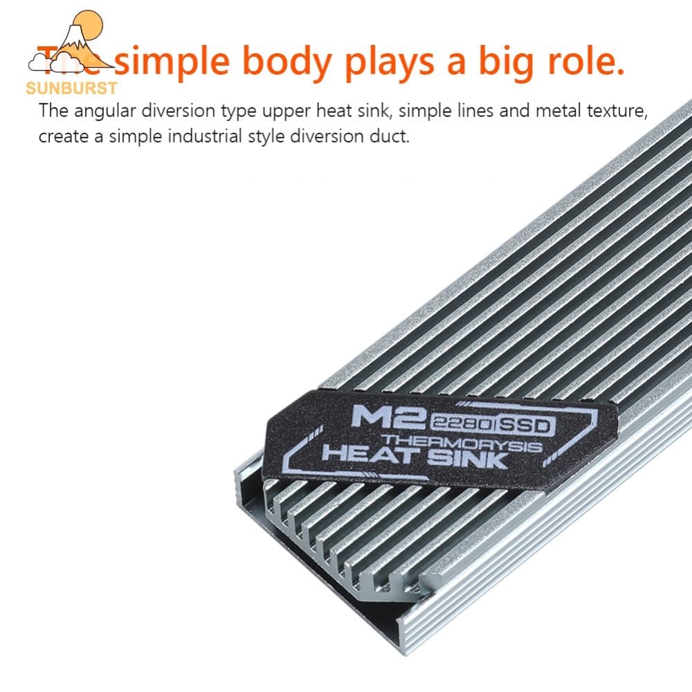 [Sunburst1 . br] Dissipador De Calor De Disco Rígido M 2 Ultrafino Radiador Liga De Alumínio Para SSD PCIE 2280