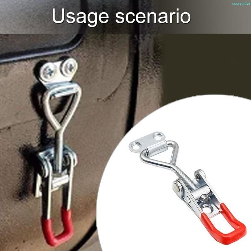 Cucrya 1Pc Travas Braçadeira Metal Aço Puxar Ferrolho