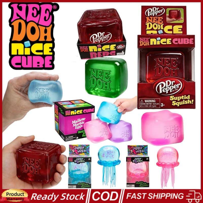 Belo Cubo Squishy Fidget Toy Needoh Medusa‌ Forma Dr Pepper Stress