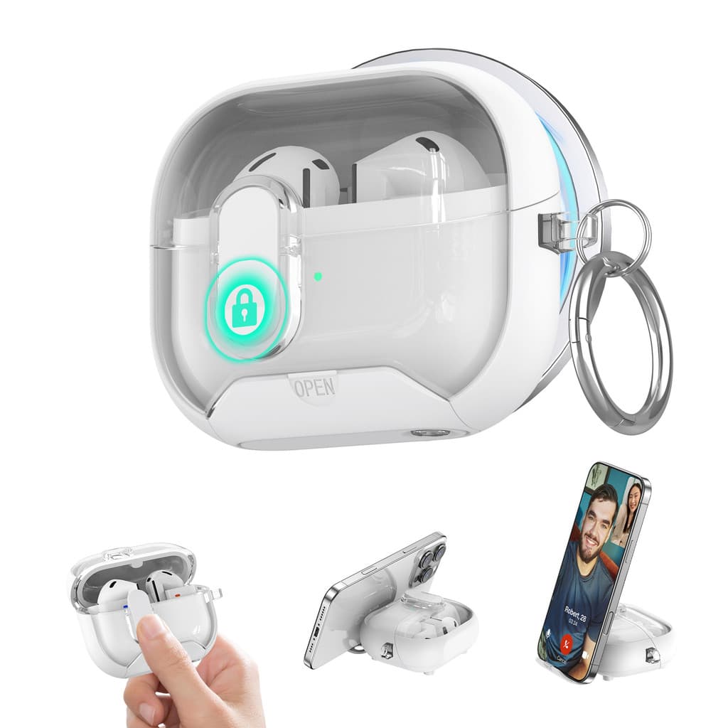 Capa Protetora Magnética para Galaxy Buds 3 Pro, Transparente e Macia.