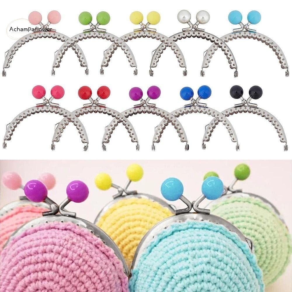 Moldura De Fecho De Bolsa De Metal Em Cor Doce-Hardware De Mini Para Fazer Bolsas DIY