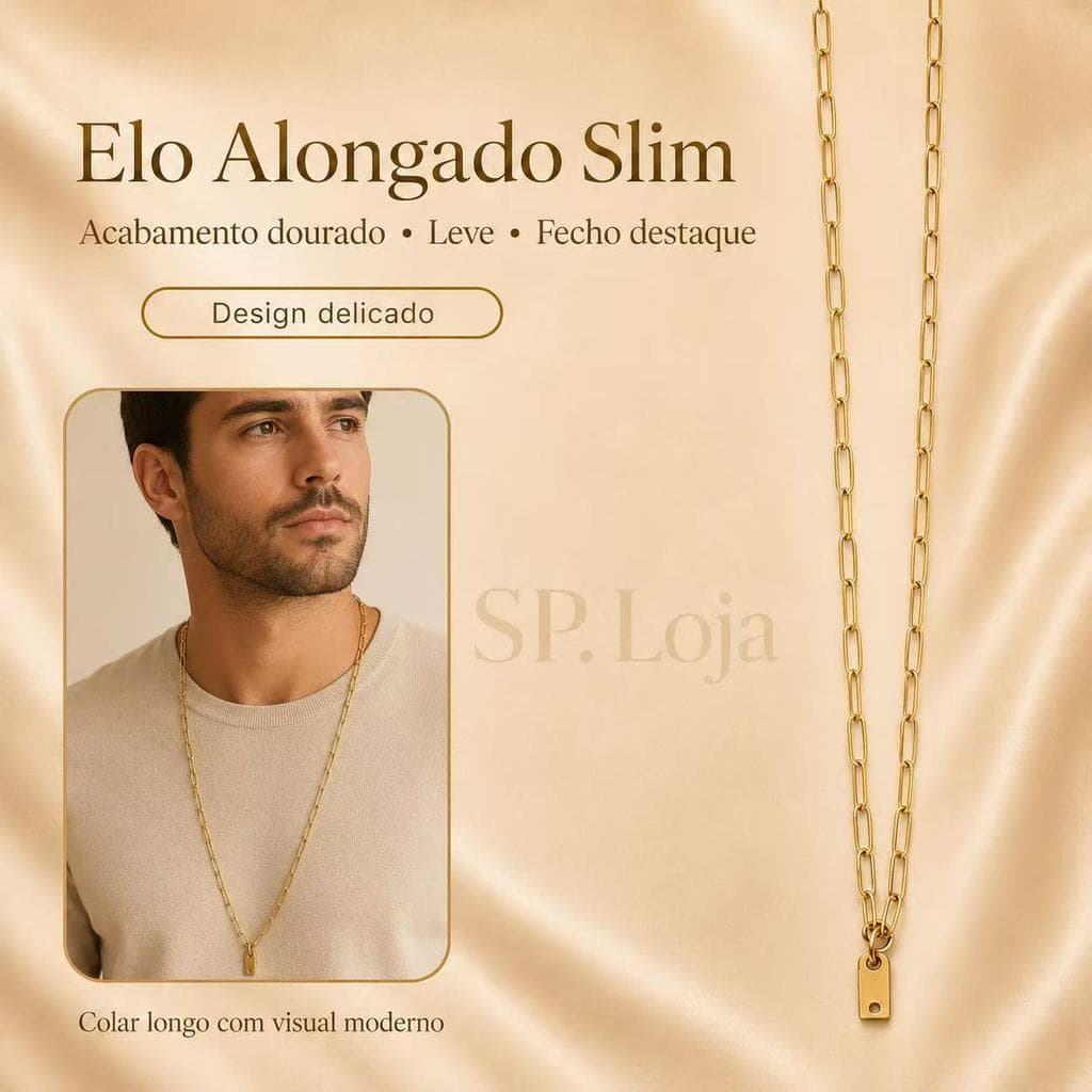 Colar masculino sem pingente 4