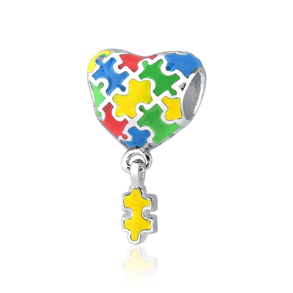 Berloque Separador Coração Autismo [Vz]