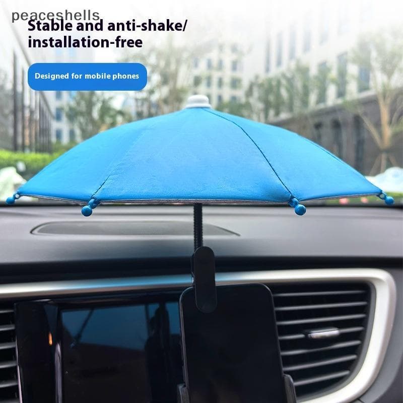 1pc Mangueira De Metal Pode Dobrar Suporte De Guarda-Chuva De Telefone Celular Com Clipe Para Sombra De Sol Proteção Sol