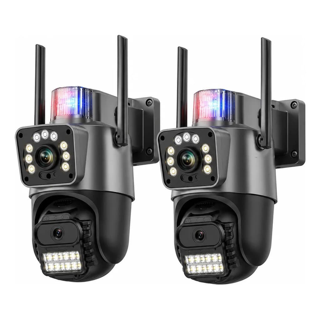 KIT 2 Câmera Wifi P11 Ptz 8mp Dupla Lente Icsee Visão Noturna