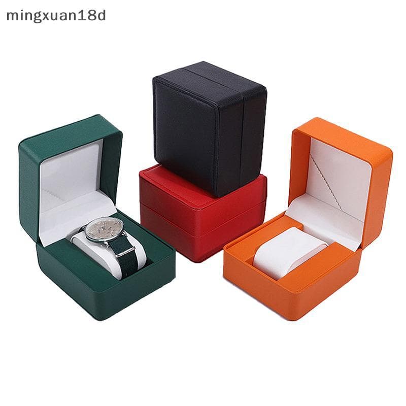 ming Couro PU Armazenamento De Relógio Único Caixa Vitrine Organizador De Viagem Para Presente Masculino [COD]