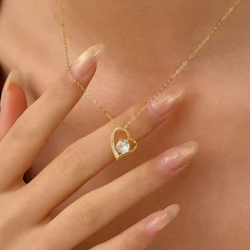 Colar Presente Para Esposa Banhado A Ouro 18k e Caixa Para Presente - Presente Dia Dos Namorados