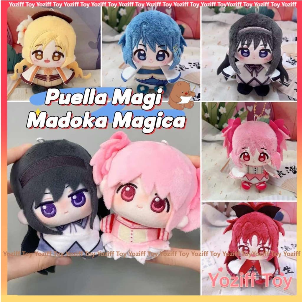 Brinquedo de Pelúcia Anime de 10cm, Boneca Kawaii Kaname Madoka, Decoração de Quarto com Tema Akemi Homura, Presentes da