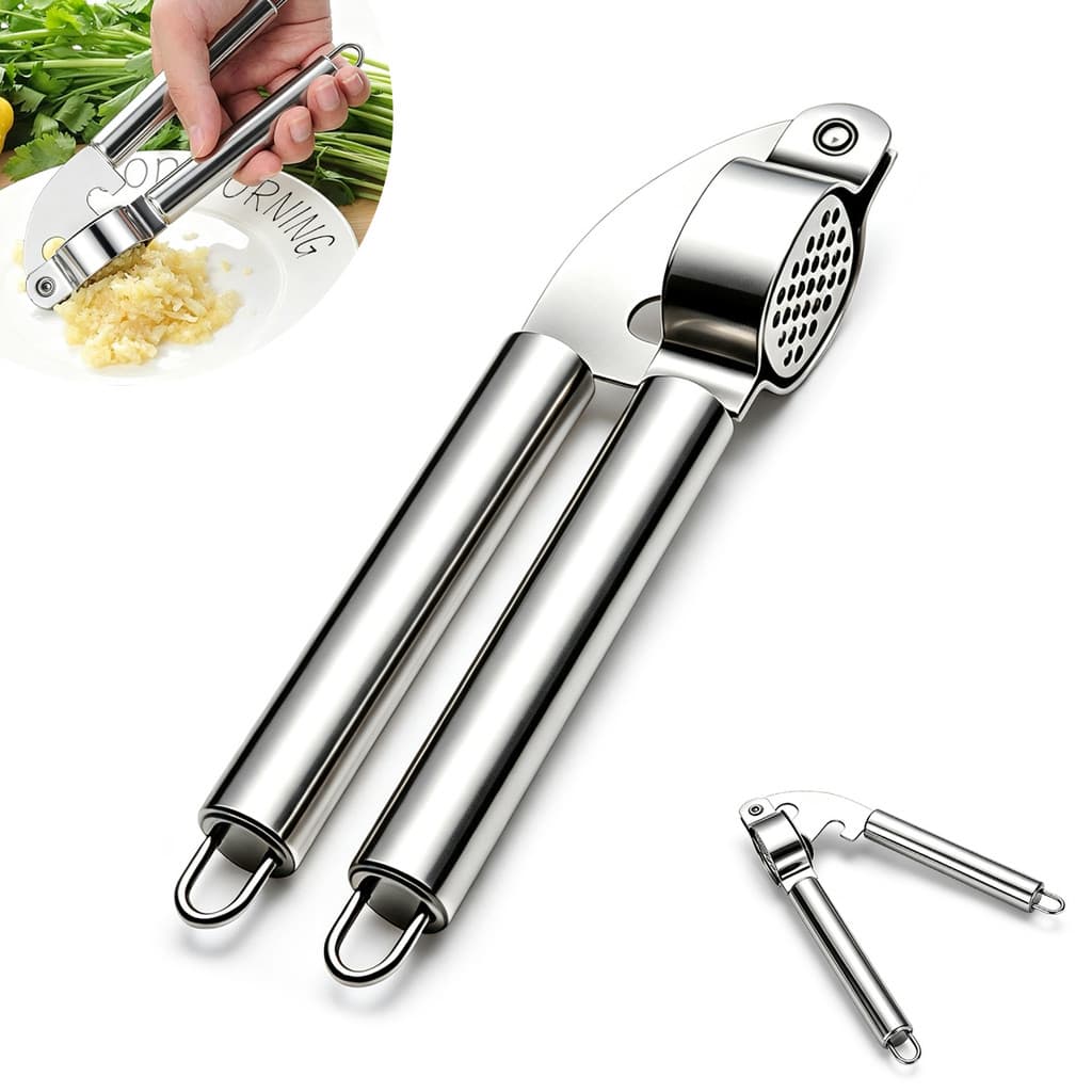 Espremedor De Alho Em 410 Aço Inox Galvanizado Triturador De Alho Espremedor Amassador Moedor