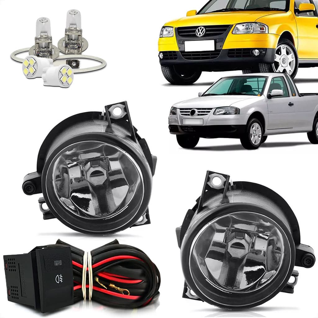 Kit Farol Milha Neblina Vw Volkswagen Gol Geração G4