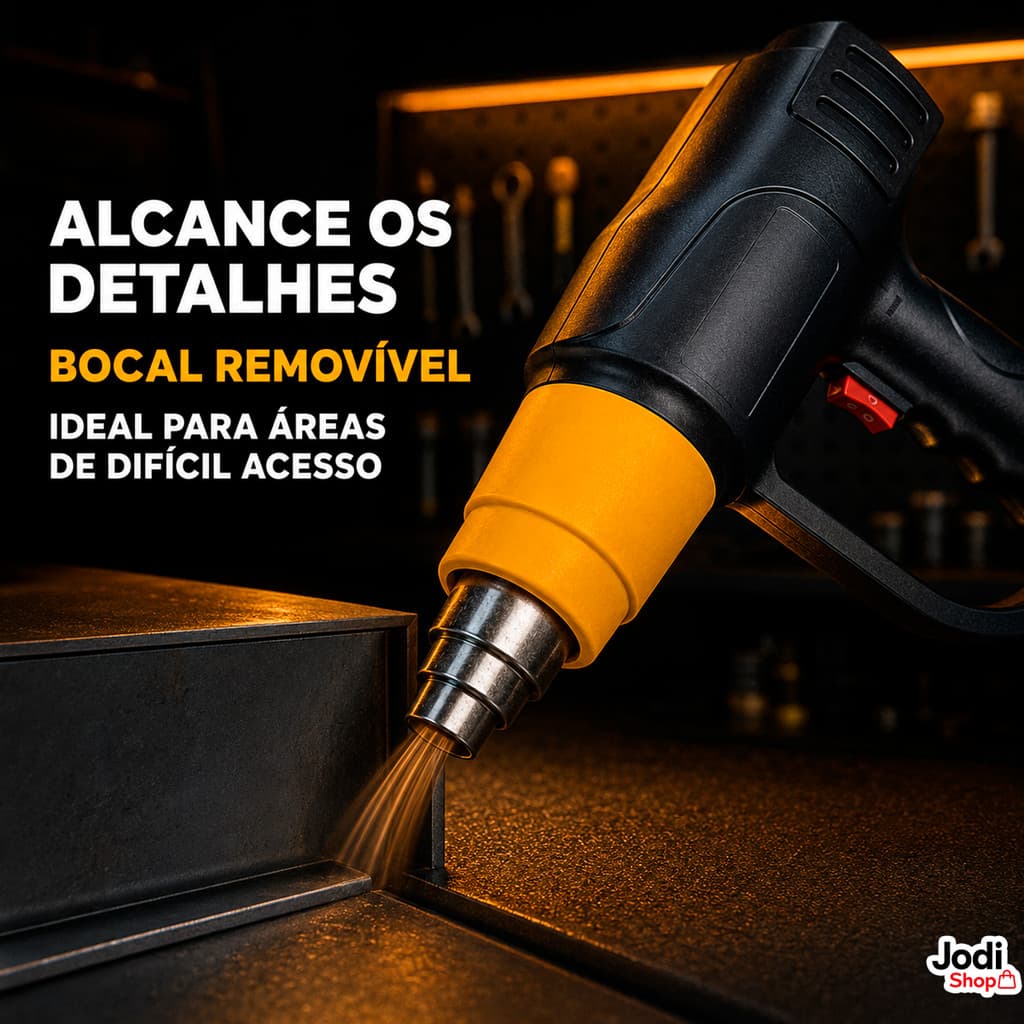 Soprador Térmico 2000W Profissional com Temperatura de até 650°C