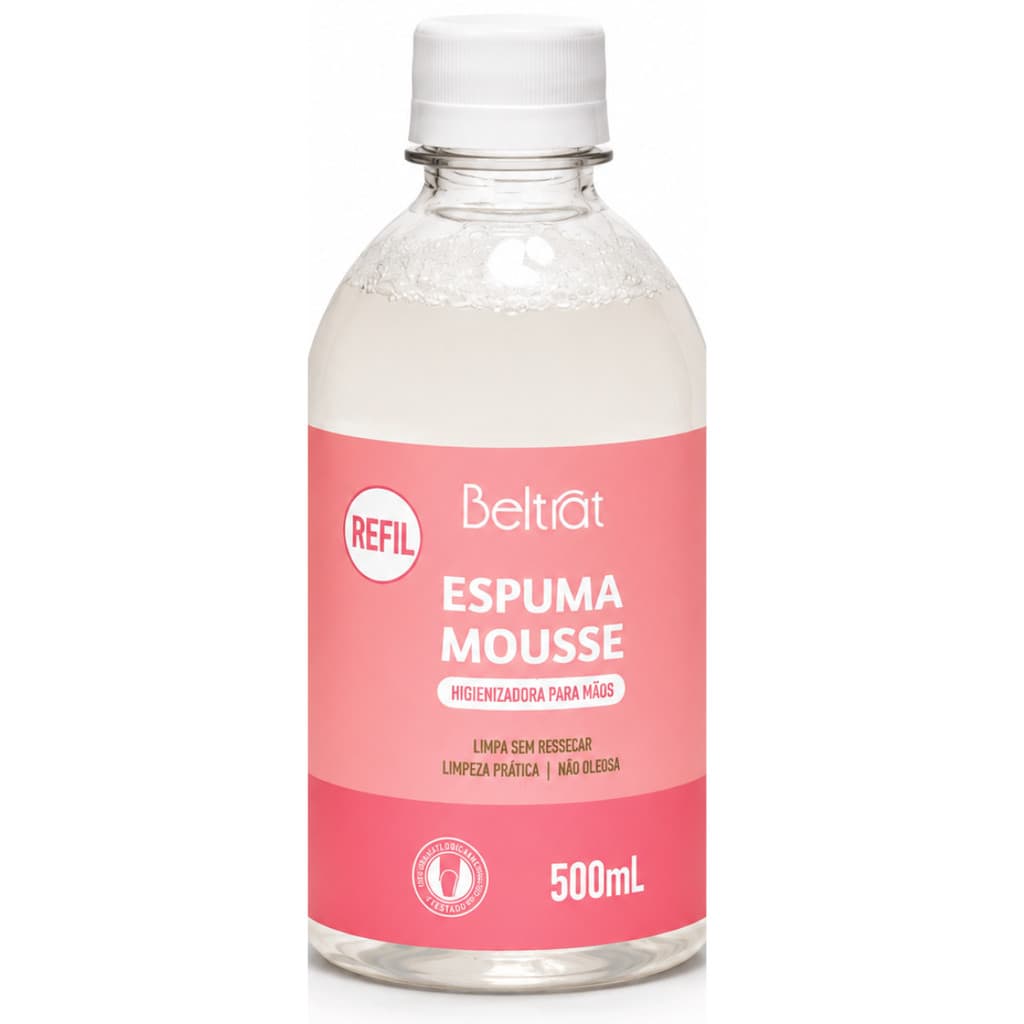 Refil Espuma Mousse Beltrat  Higienizadora Para Mãos 500ML