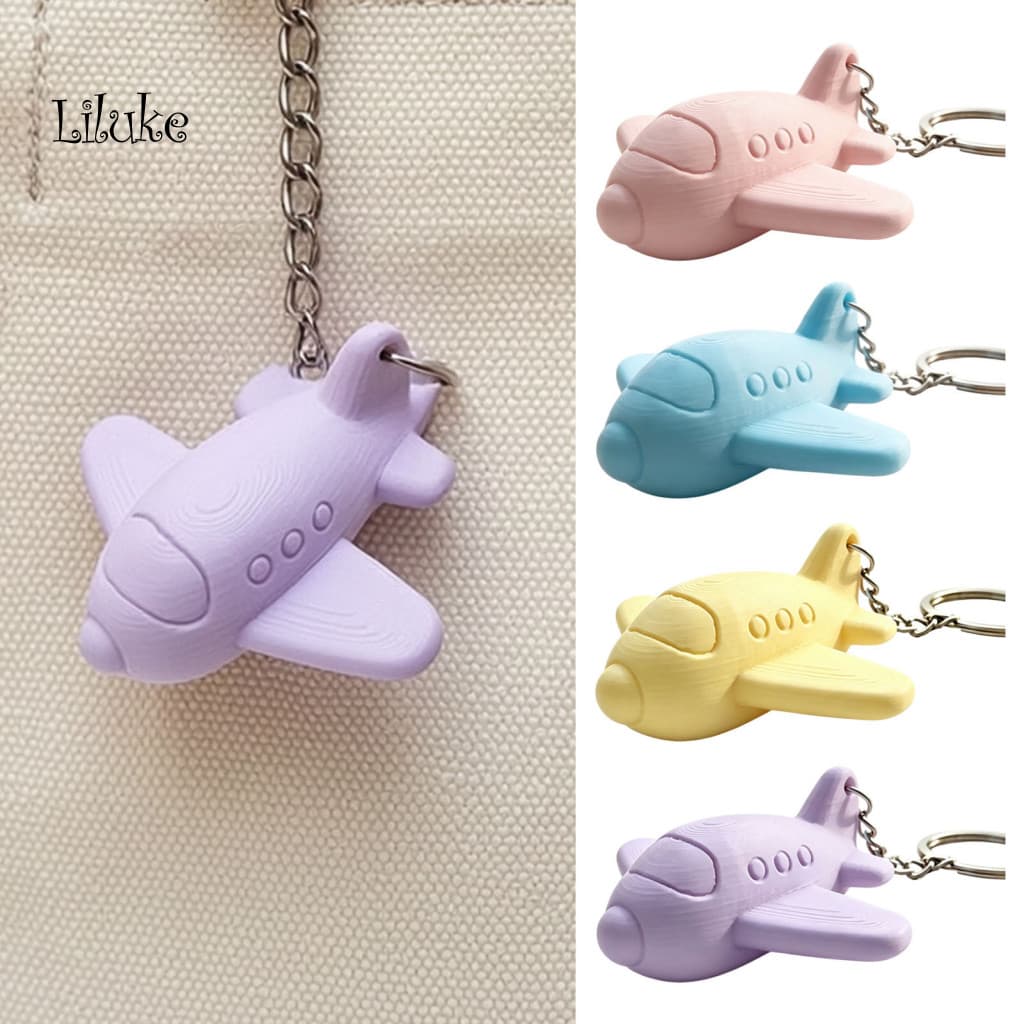 LK Bolsa Chaveiro 3D Impresso , Pingente De Aeronave Minimalista , Acessório De Avião Leve Para Bolsas Escolares E Chave