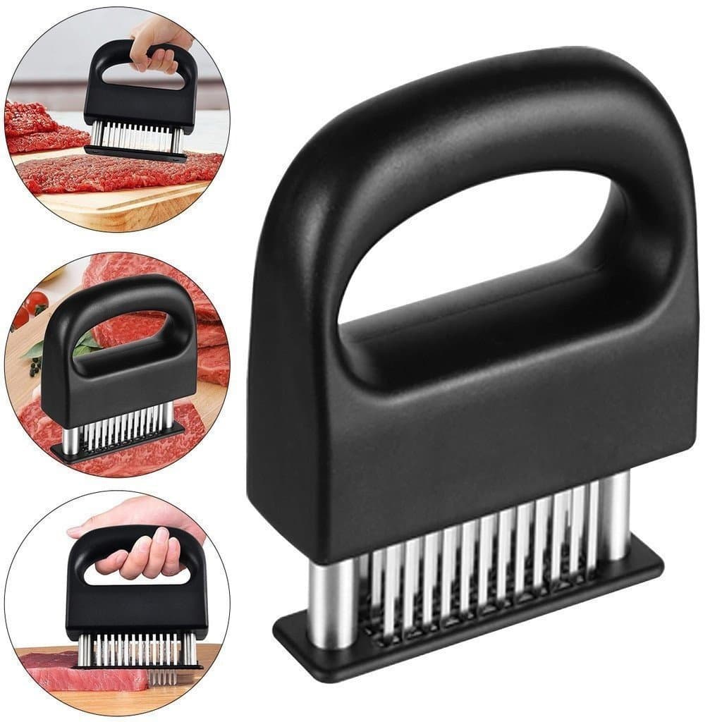 [Promoção] 1 Amaciador de Carne Luxuoso com Agulhas, Ferramenta de Cozinha Ideal para Amaciar Todos os Tipos de Carne BV